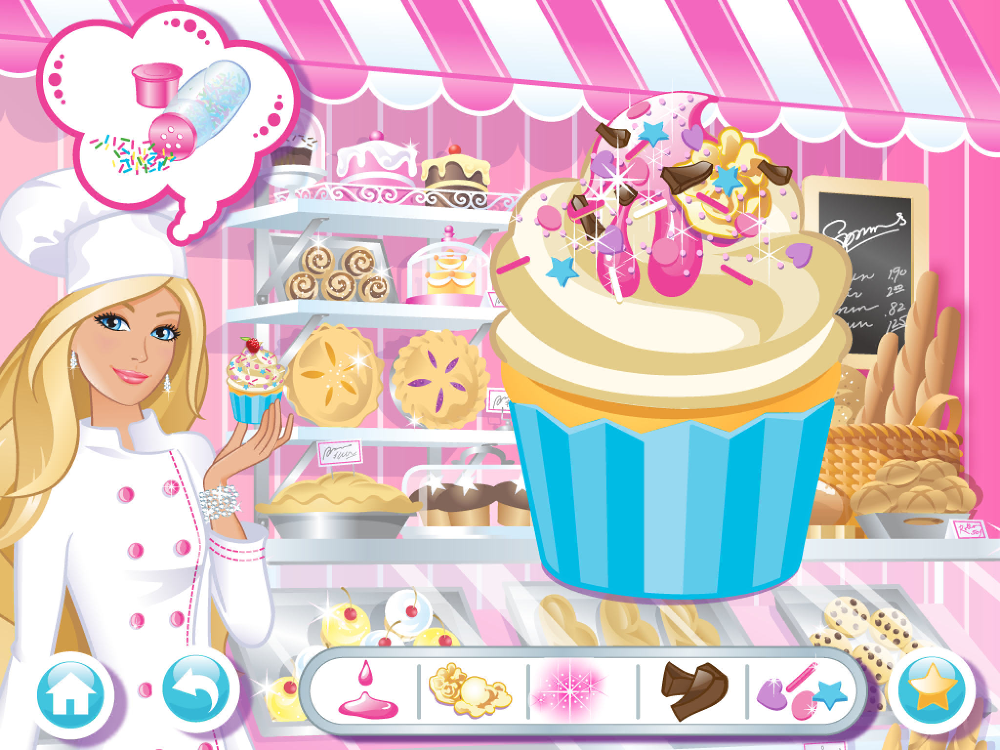 barbie cupcake game
