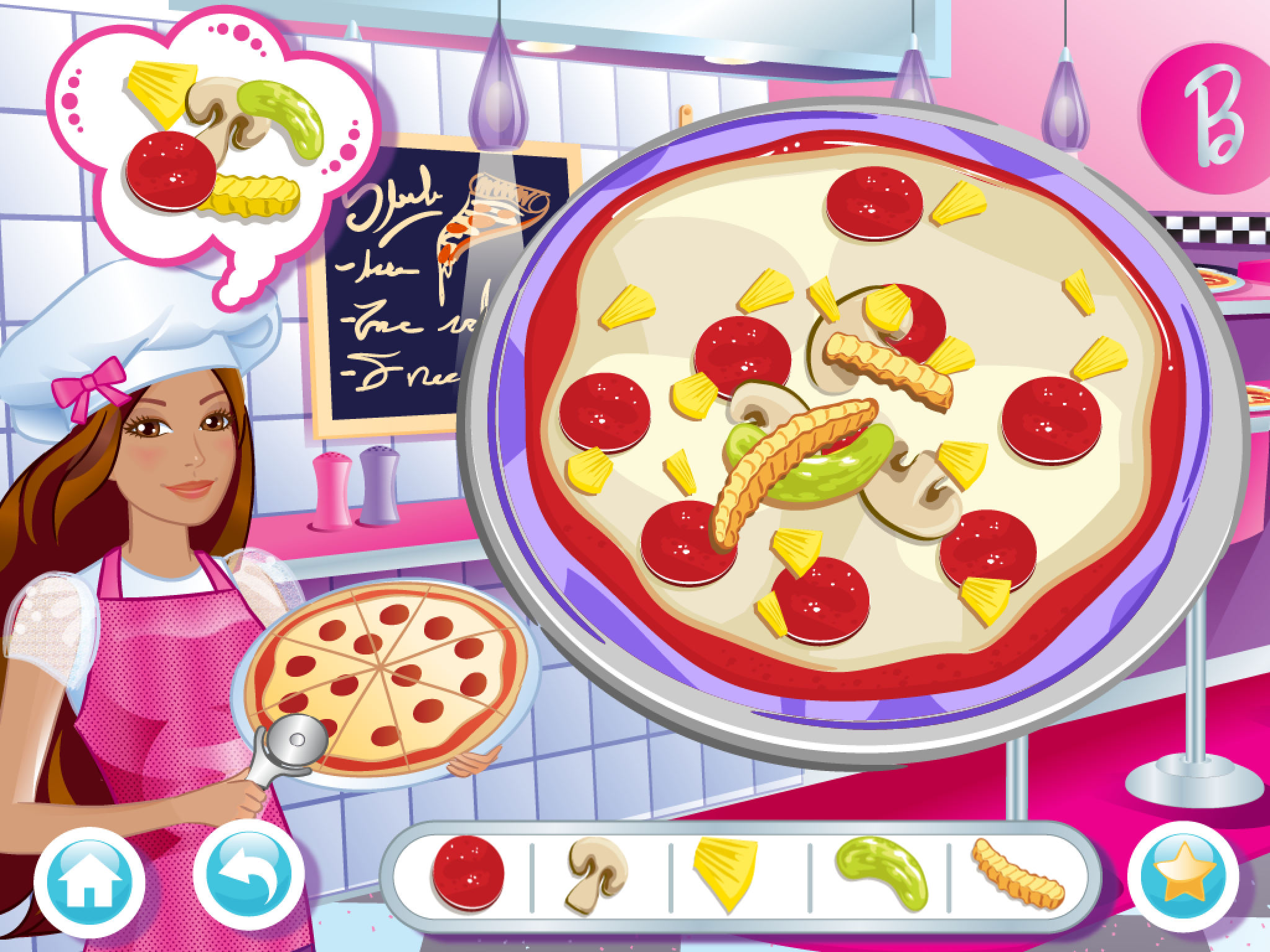 barbie food game