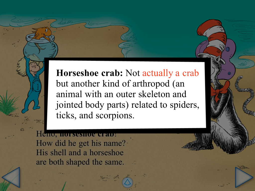 Clam-I-Am! app learning prompts